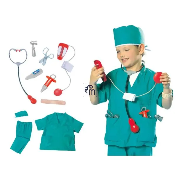 Doctor Surgeon Lab Coat Costume for Kids – Medical Hospital Uniform Dress-Up for Boys & Girls – SKU 0969