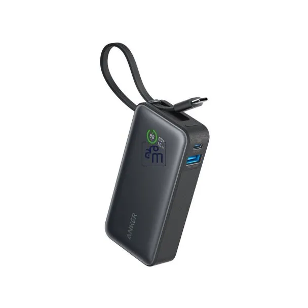 باور بانك أنكر Nano 10K بقدرة 30 واط – كيبل USB-C مدمج