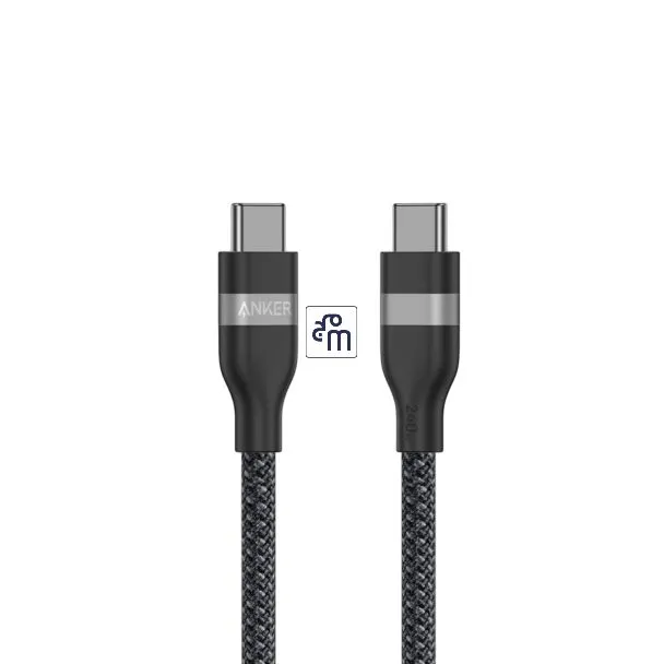 كيبل أنكر مضفر من USB-C إلى USB-C – بطول 6 أقدام – بقدرة 240 واط – معاد التدوير