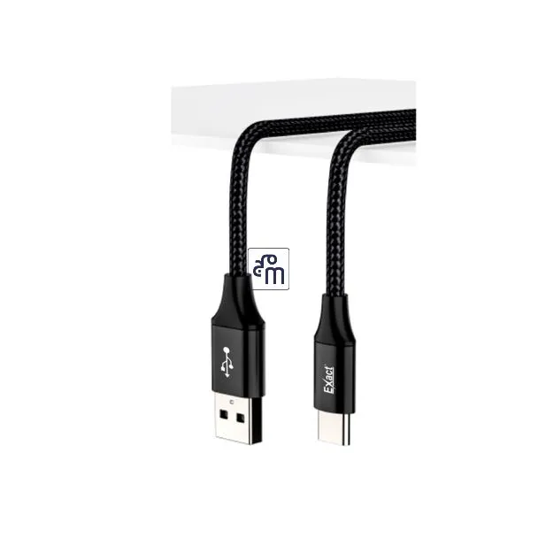 كيبل USB-A إلى تايب سي مضفر بطول 1 متر EX1107