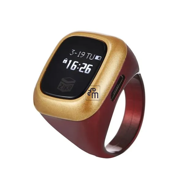 Smart Digital Zikr Ring With OLED Display And Vibration