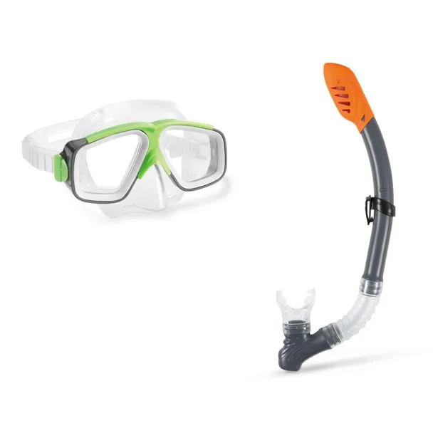 Intex 55949 Surf Rider Swim Set – Snorkel & Goggles Combo for Kids