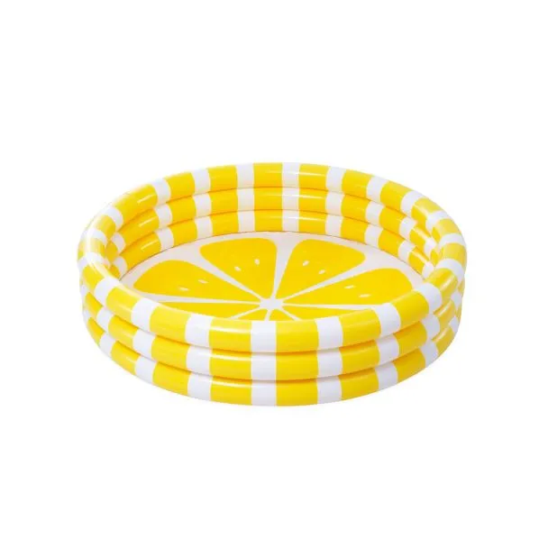 Intex 58432NP Zesty Lemon Kiddie Inflatable Pool – Fun for Toddlers