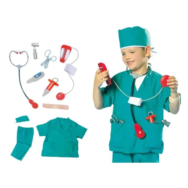 Doctor Surgeon Lab Coat Costume for Kids – Medical Hospital Uniform Dress-Up for Boys & Girls – SKU 0969