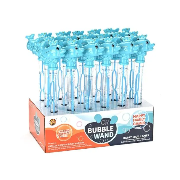 Dolphin Bubble Wand with Whistle – Summer Fun Toy for Kids