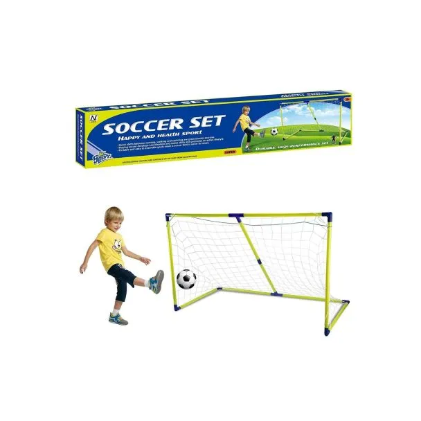 Junior Football Goal Set with Ball & Pump – 1.2m x 0.8m – NL-09I  