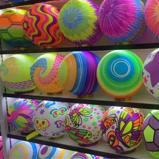 Inflatable Beach Ball – Colorful PVC Pool Toy – 25055-5  
