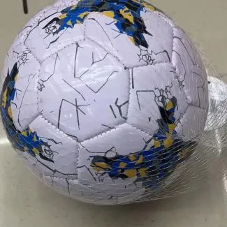 PVC Soccer Ball – Size 1, White & Blue – 25344-6  