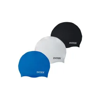 Intex 55991 Silicone Swim Cap – Comfortable Cap for Ages 8+ (Assorted Colors)