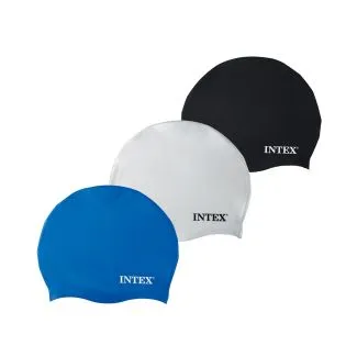 Intex 55992 Silicone Swim Cap – Assorted Colors for Ages 8+