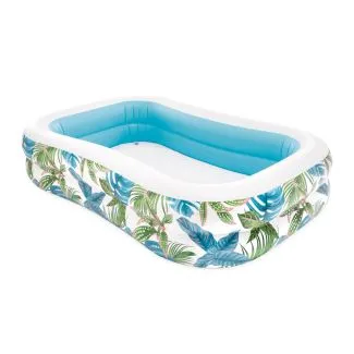 Intex 57177 Tropical Family Pool – 90" x 60" x 19" Inflatable