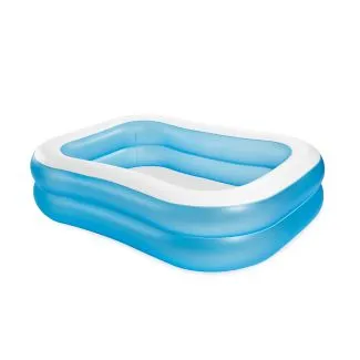 Intex 57180 Swim Center Family Pool – Blue Inflatable, Ages 3+