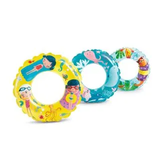 Intex 59242NP Transparent Swim Rings – Assorted