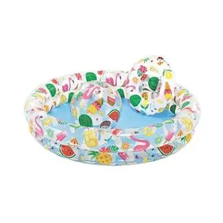 Intex 59460 Inflatable Pool Set – Includes Pool, Beach Ball & Swim Ring
