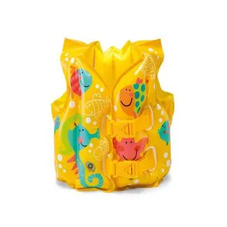 Intex 59661 Tropical Buddies Life Jacket – Inflatable Swim Vest for Toddlers