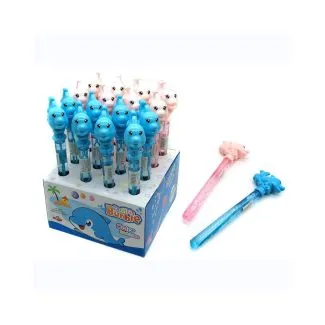 Dolphin Bubble Stick with Whistle – 16pcs Box – 6030