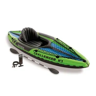 Intex 68305 Challenger K1 Kayak – Single Inflatable Sport Boat