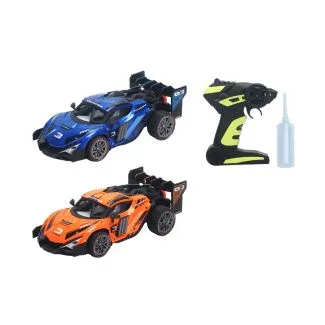 High-Speed 1:18 RC Car – LED, Spray, 4CH, Drift Racing – 687-2  