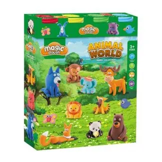 Animal World Happy Mud Clay Set 16 Pcs