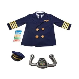 Pilot Role Play Costume Set for Kids – Dress-Up Pretend Play Outfit for Boys & Girls in Qatar – SKU 0995