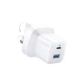 Anker 323 Compact Dual Port 33W Charger White