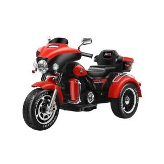Double Drive Electric Tricycle for Kids – Two-Seater Baby Stroller Car, Red (ABM-5288)