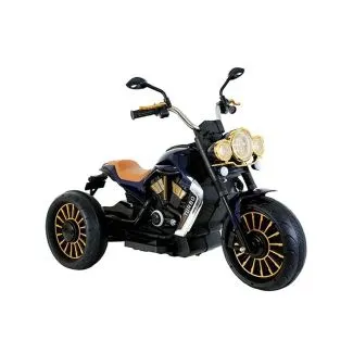 Harley-Style Electric Trike for Kids (Ages 3–6) – Remote Control, Black (BDL-2388)