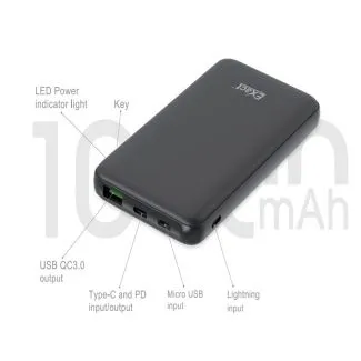 Exact Power Bank 10000 Mah 18W EX1079