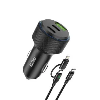 Exact Car Adaptor Turbo Drive 60W 2 in 1 EX1206