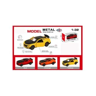 Die-Cast Pull-Back Car with Light & Music – 1:32 Scale – F1140-1M  