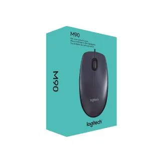 Logitech Wired Mouse M90 Black