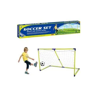 Junior Football Goal Set with Ball & Pump – 1.2m x 0.8m – NL-09I  
